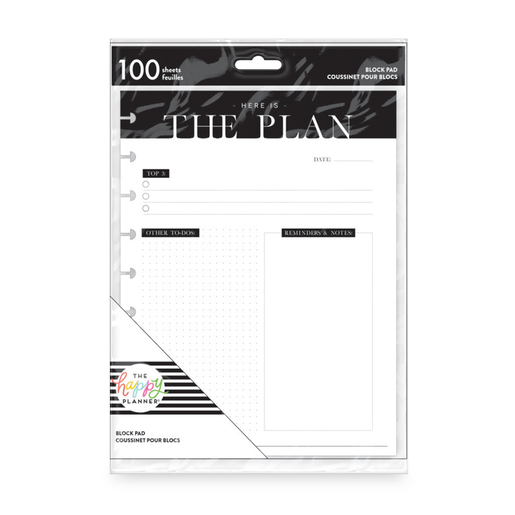 Hojas de Repuesto Planes y Objetivos Happy Planner 100 Hojas