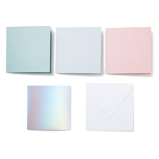 Tarjetas Troqueladas para Manualidades Cricut / Colores Pastel / 14 Piezas