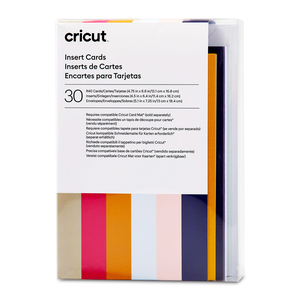 Encartes para Tarjetas Insert Sensei Cricut / Colores surtidos / 30 Piezas Encartes para Tarjetas Insert Sensei Cricut / Colores surtidos / 30 Piezas
