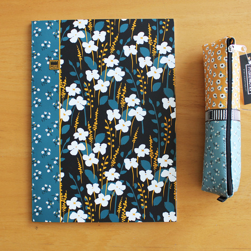 Cuaderno Profesional Make Notes Floral Engrapado 40 hojas