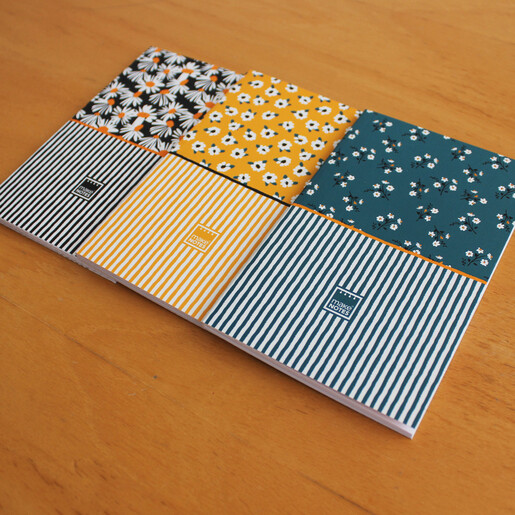 Cudernos Grapados Make Notes Diseños 40 hojas 3 piezas