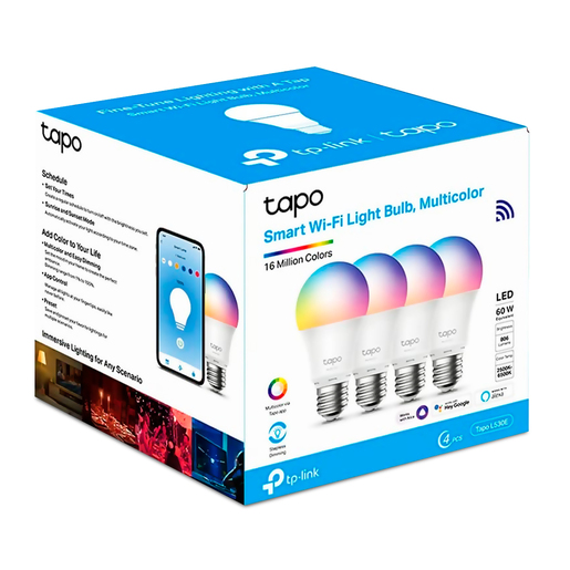 Kit de Focos WiFi Tapo L530E / Multicolor / 4 piezas