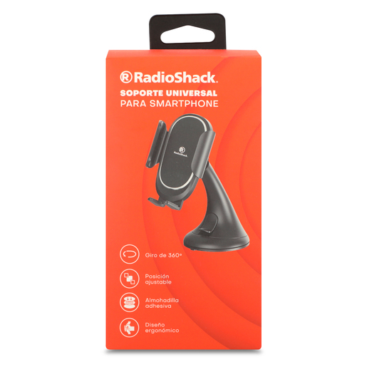 Soporte para Celular Tablero de Auto RadioShack 360 grados 5.5 a 8.5 cm