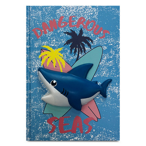 Cuaderno Francesa Ticher Tiburón Squishy Raya 80 hojas