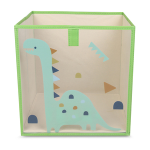 Caja de Almacenaje Ticher PVC con Tela Dinosaurio 30 x 30 x 30 cm