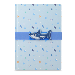 Cuaderno Francesa con Resortera Ticher Velcro Tiburón Océano