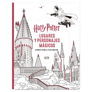 Libro para Colorear Harry Potter Lugares y Personajes Mágicos