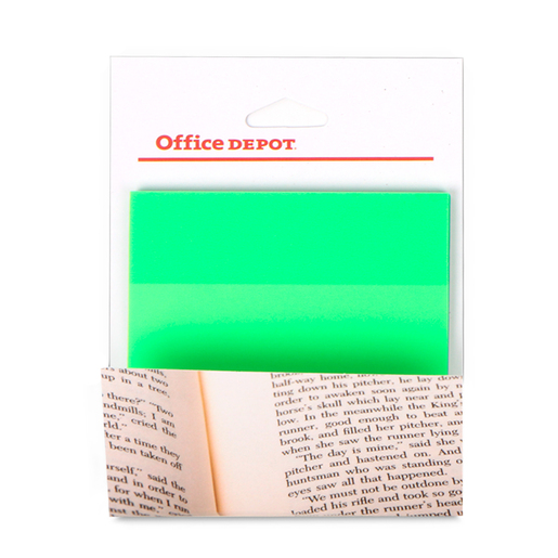 Notas Adhesivas Office Depot Pet 50 hojas Verde