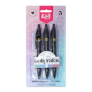 BOLIGRAFO KIUT X3 COLOR NEGRO BOLIGRAFO KIUT X3 COLOR NEGRO