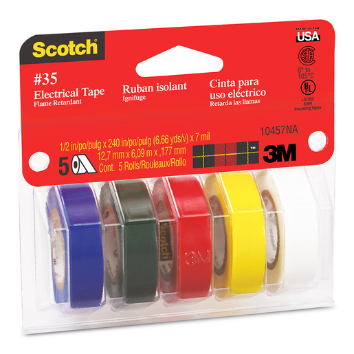 Cintas Rr1 CINTAS ELÉCTRICAS COLORES 5PK | Office Depot Mexico