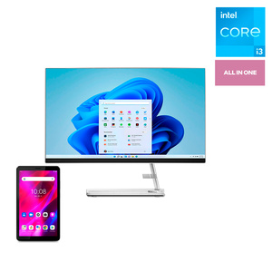 Bundle Computadora All in One Lenovo IdeaCentre 3 Intel Core i3 / 23.8 Pulg. / 1tb / 8gb RAM / Blanco Bundle Computadora All in One Lenovo IdeaCentre 3 Intel Core i3 / 23.8 Pulg. / 1tb / 8gb RAM / Blanco