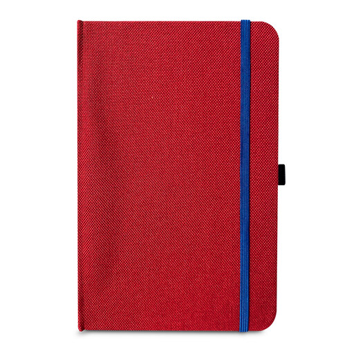 Libreta Ejecutiva Esquela CB Innovation Tela Rojo Raya 72 hojas