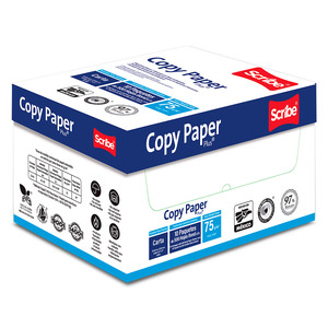 Caja de Papel Bond Copy Paper Plus Carta Scribe 5000 hojas blancas Caja de Papel Bond Copy Paper Plus Carta Scribe 5000 hojas blancas