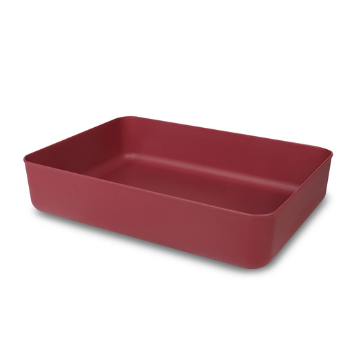 Caja de Plástico con Tapa Office Depot 36.5 x 26.5 x 8.5 cm Rojo