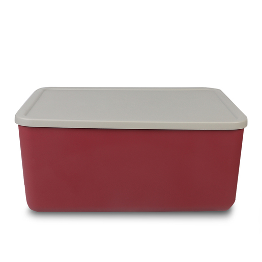 Caja de Plástico con Tapa Office Depot 36.5 x 26.5 x 16.5 cm Rojo