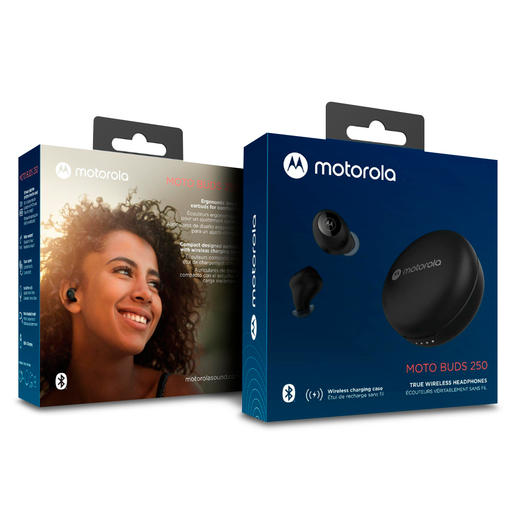 Audífonos Bluetooth Motorola Moto Buds 250 Negro