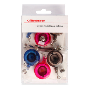 Cordón Retráctil Tipo Yoyo Office Depot para Gafetes Colores 12 piezas Cordón Retráctil Tipo Yoyo Office Depot para Gafetes Colores 12 piezas