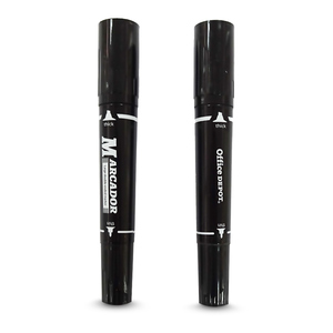 Marcadores Permanentes Office Depot Doble Negro 2 piezas Marcadores Permanentes Office Depot Doble Negro 2 piezas