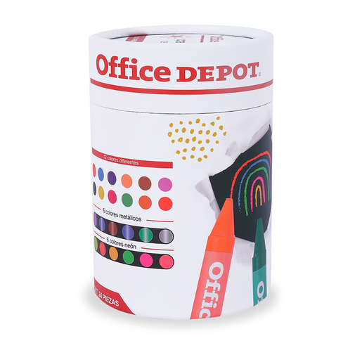 Crayones Office Depot Bote 24 piezas