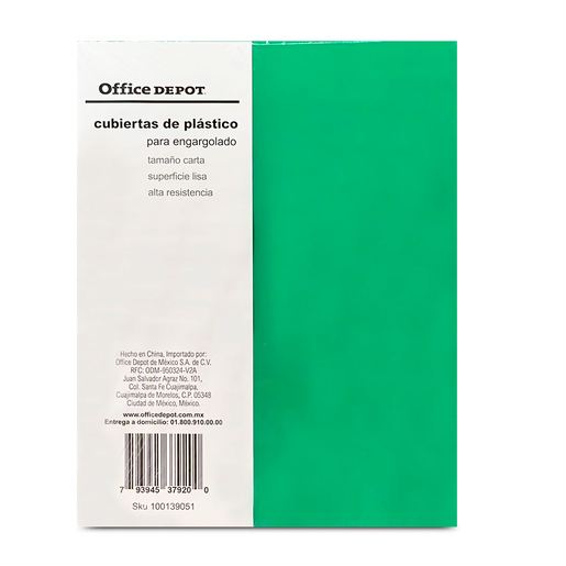 Pastas para Engargolar Office Depot Carta 26 piezas