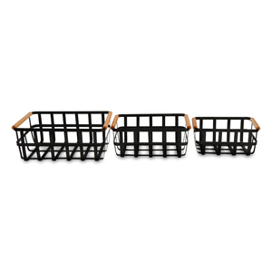 Set de Canastas Organizadoras Red Top Metal 3 piezas Set de Canastas Organizadoras Red Top Metal 3 piezas