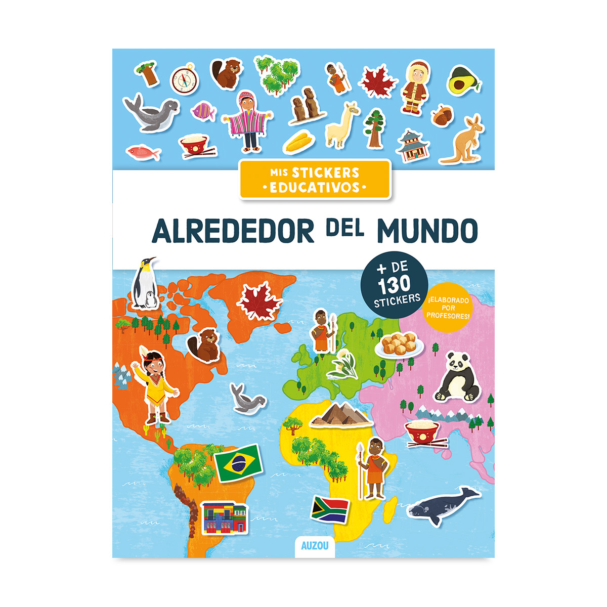 Libro de Stickers VR Editoras Alrededor del Mundo