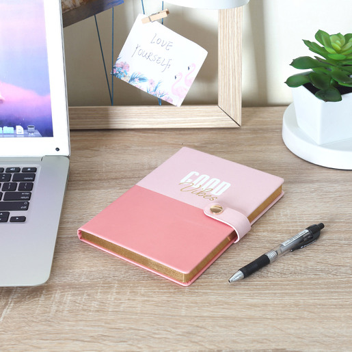 Libreta A5 Red Top Good Vibes Raya 128 hojas