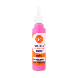 Pintura Textil Politec Rosa Neón 30 ml Pintura Textil Politec Rosa Neón 30 ml