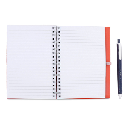 Cuaderno con Notas Adhesivas y Pluma Red Top Raya