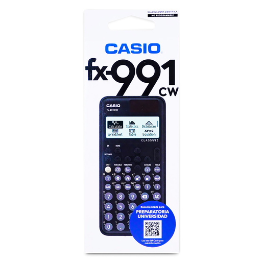 Calculadora Científica Casio FX-991CW 540 funciones Negro