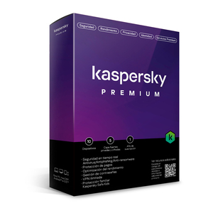 Antivirus Kaspersky Premium Licencia 1 año 10 dispositivos PC macOS Android e iOS