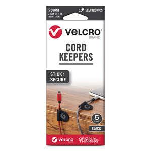 Soporte para Cables Velcro 5 piezas Negro Soporte para Cables Velcro 5 piezas Negro