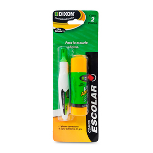 Corrector en Pluma y Lápiz Adhesivo 21 gr. Dixon Corrector en Pluma y Lápiz Adhesivo 21 gr. Dixon
