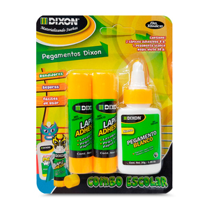 Kit Lápices Adhesivos y Pegamento Líquido Dixon Kit Lápices Adhesivos y Pegamento Líquido Dixon