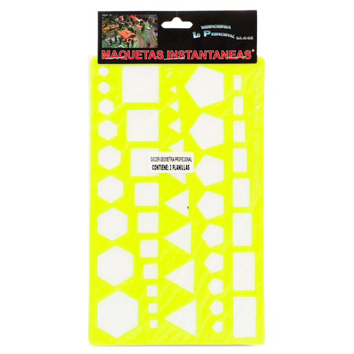 Plantilla Escolar Figuras Geométricas Mercería La Principal Profesional 2 piezas