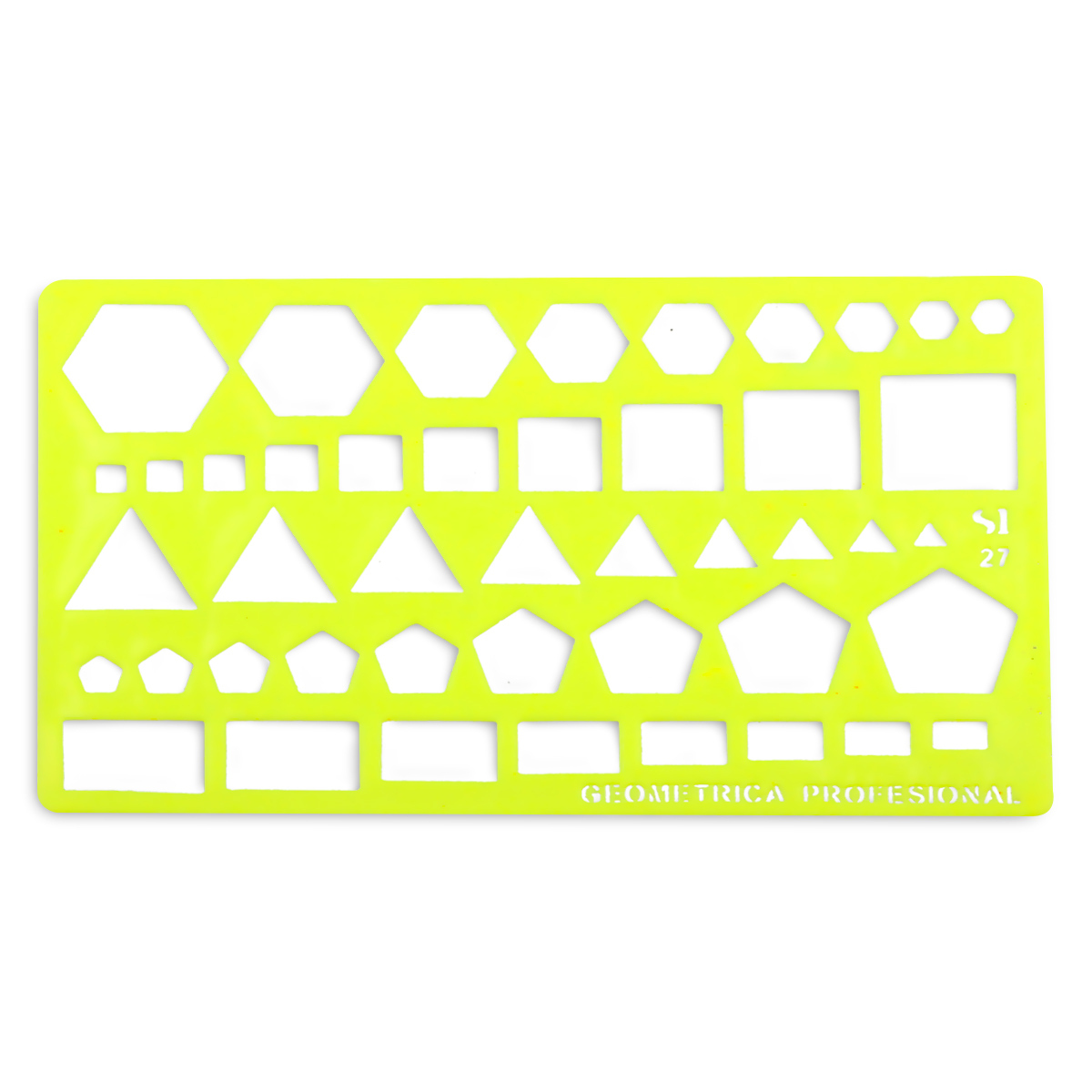 Plantilla Escolar Figuras Geométricas Mercería La Principal Profesional 2 piezas