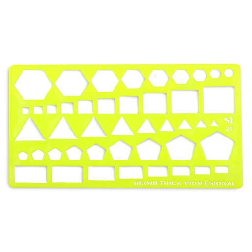 Plantilla Escolar Figuras Geométricas Mercería La Principal Profesional 2 piezas