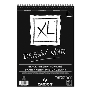 Cuaderno de Dibujo Canson XL Dessinx Noir 40 hojas