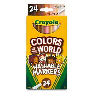 Plumones Crayola Colors of the World 24 piezas