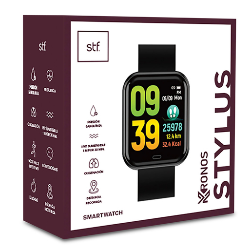 Smartwatch Kronos Stylus STF Negro