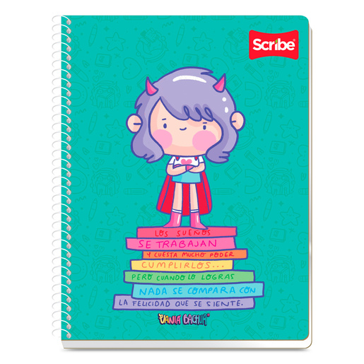 Cuaderno Profesional Scribe Supergirl Raya Diseños 90 hojas