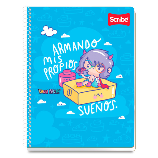 Cuaderno Profesional Scribe Supergirl Cuadro Chico 90 hojas