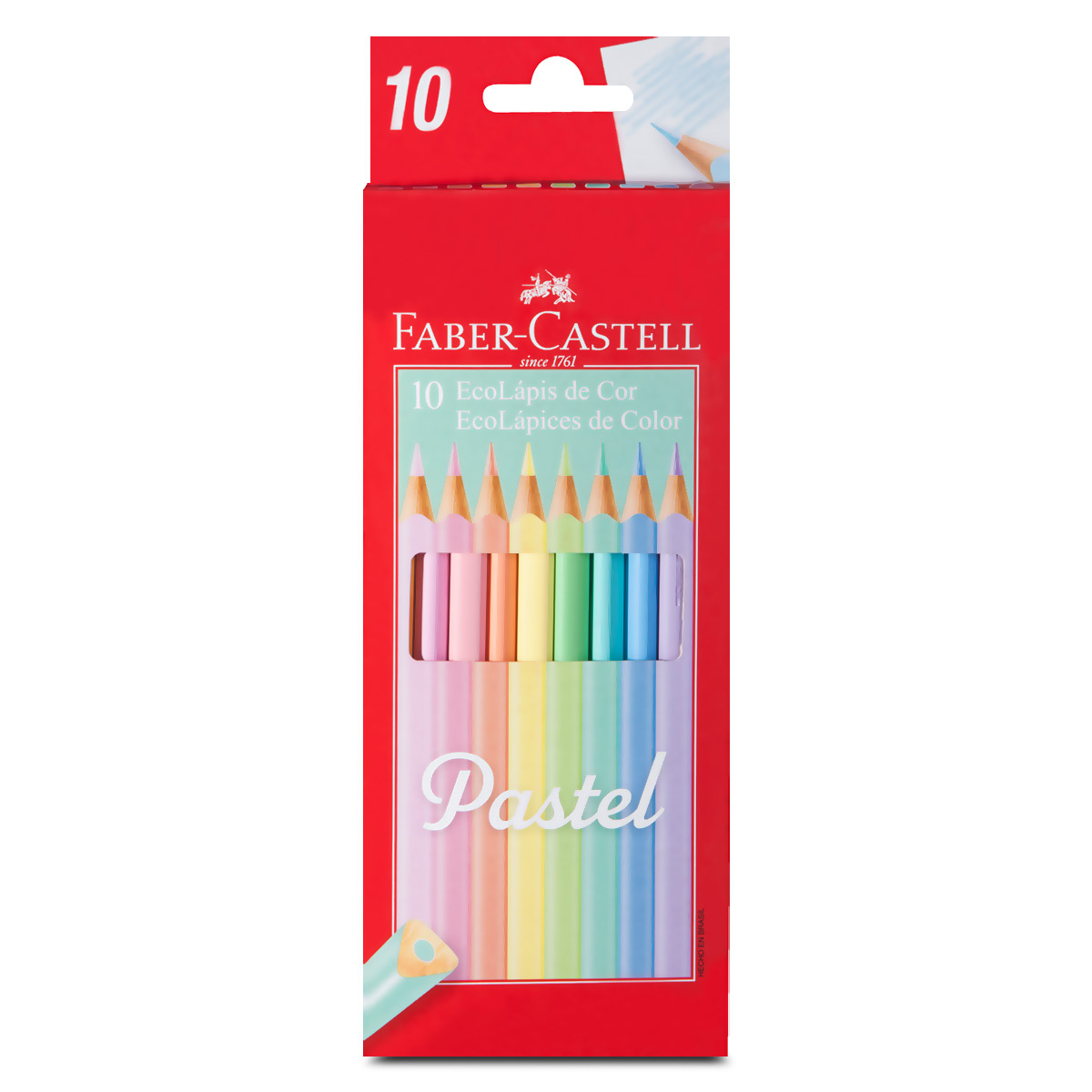 Lápices de Colores Faber Castell Pastel 10 piezas