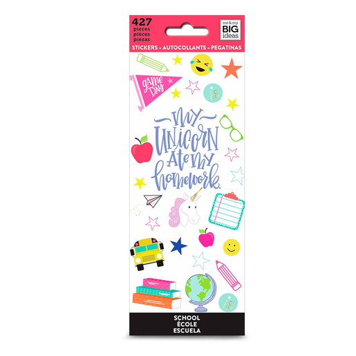 Stickers de Escuela Happy Planner 8 hojas Office Depot Mexico