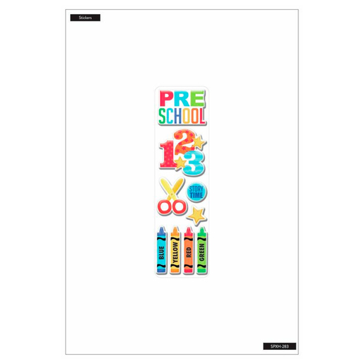 Stickers de Prescolar Happy Planner 1 hoja