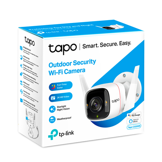 Cámara de Seguridad IP Tapo C320WS WiFi HP para Exterior