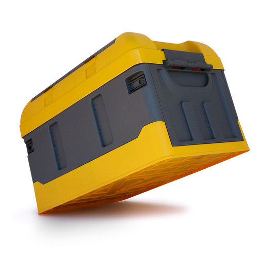 Caja Desarmable con Tapa AG Box Plástico Amarillo con Gris
