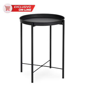 Mesa de Servicio Home Make Gladom Metal Negro Mesa de Servicio Home Make Gladom Metal Negro