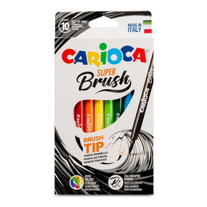 Plumones Carioca Super Brush 10 piezas