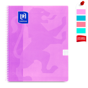Cuaderno Profesional European Cuadro Chico Colores 50 hojas